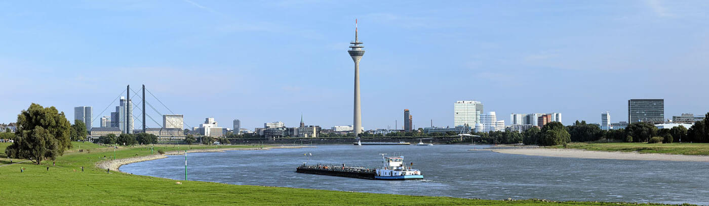 halteverbotszone-beantragen-in-duesseldorf Blick auf die Stadt Düsseldorf